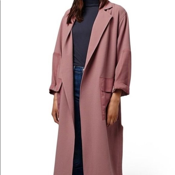 Topshop Jackets & Blazers - TOPSHOP Mauve Duster Coat